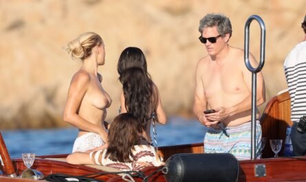 Brooks Nader Sparks Online Debate After Going Topless During Family Holiday in Sardinia