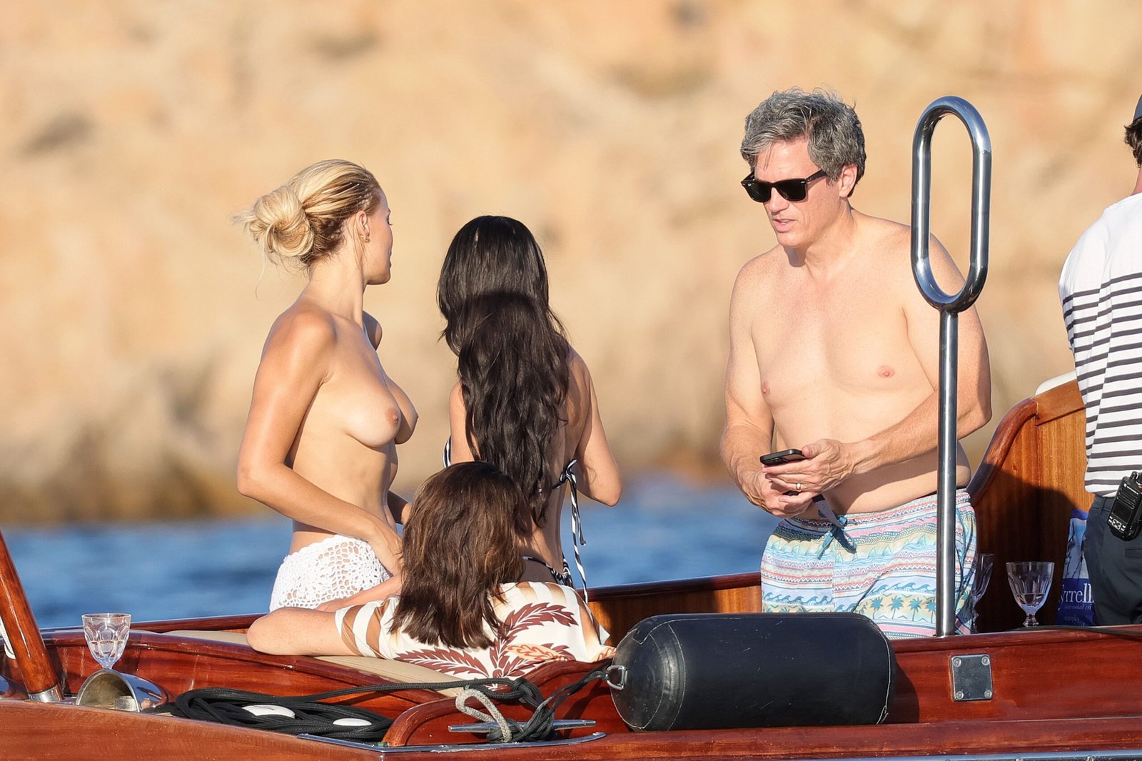 Brooks Nader Sparks Online Debate After Going Topless During Family Holiday in Sardinia